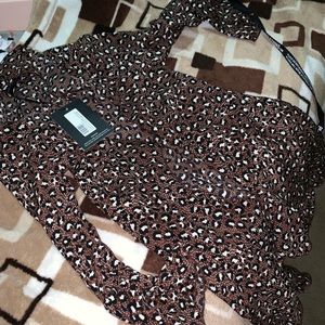 Chocolate brown wrap dress